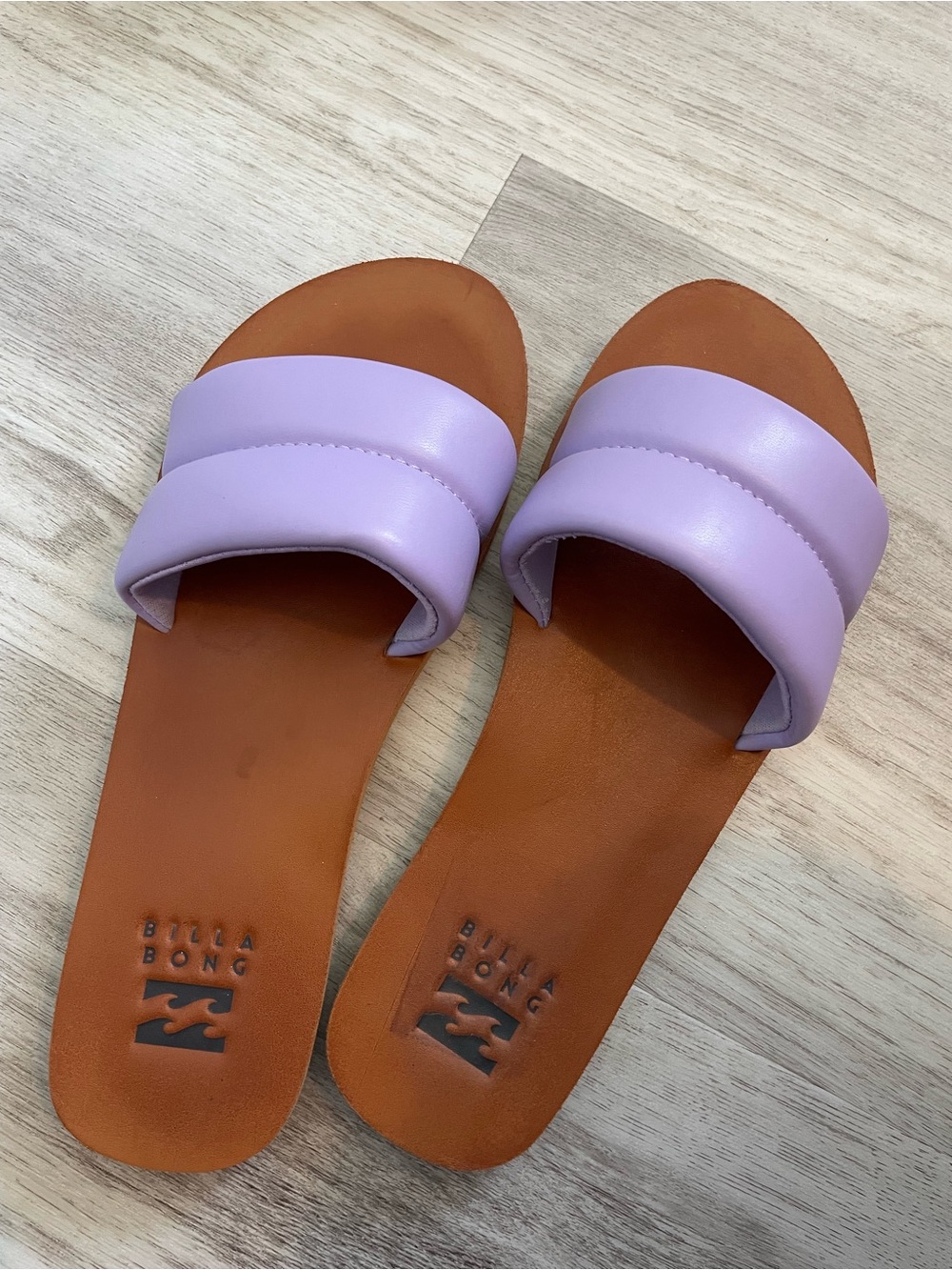 Billabong Lilac Slide Sandals for Women 9